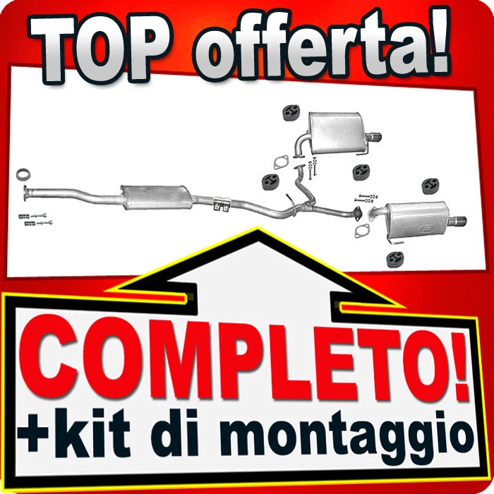 Scarico Completo per SUBARU LEGACY IV 2.5 SW Familiare / OUTBACK III 2.5 - Immagine 1 di 1