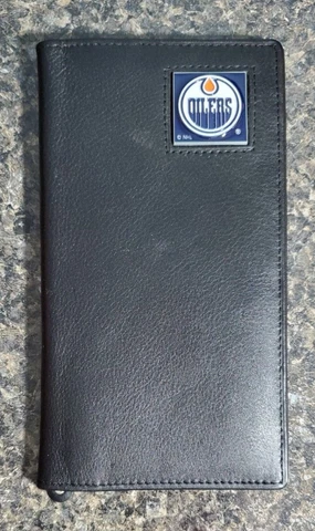 NHL Oilers Leather Wallet Siskiyou Sports Unused in Excellent Condition Cover