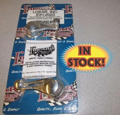 Lokar IDH-2023 - Ford Pre 1949 Inside Vent Cranks - Polished - Image 1 of 3
