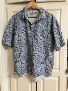 QUIKSILVER x Stranger Things The Lenora Mens Button Up Shirt LE RARE Size M - Picture 1 of 6