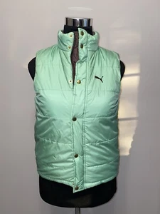 Pre-owned PUMA 2-face Green/Brown Girls Vest Size XL - Picture 1 of 8