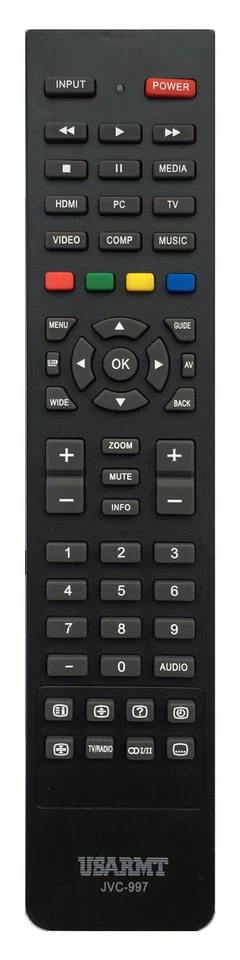 New JVC Replaced TV Remote Control JVC-997 Fit For most of JVC LCD LED Smart TV