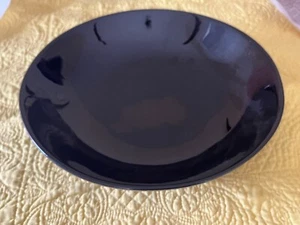 Gaetano Pottery 13" Black Serving Bowl California USA Mid Century Signed - Picture 1 of 5