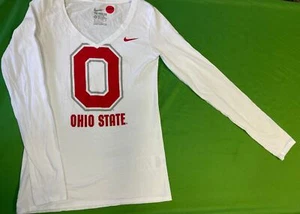 Camiseta para mujer NCAA Ohio State Buckeyes blanca L/S X-pequeña - Imagen 1 de 3