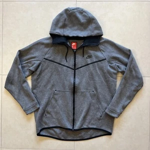 Nike Tech Fleece Windrunner Hoodie Sweatshirt Full Zip Mens L Gray Athletic - Picture 1 of 7