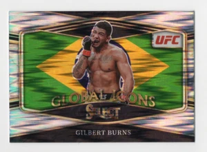2022 Panini Select UFC #13 Gilbert Burns Global Icons Flash Prizms - Picture 1 of 2