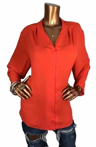 Ashley Stewart 18/20W or 1X Plus Top NWT $39 Low V Cut Blouse 3/4 Sleeves Shirt - Picture 1 of 7