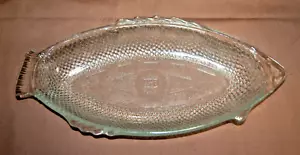 Glasbake #4141 große Fischform Klarglas Back-/Servierform Vintage T1792 - Bild 1 von 15