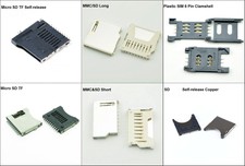 TF/ MMC /SD /SIM /Deck Card Socket Micro Card Memory Card Holder Plastic/Copper