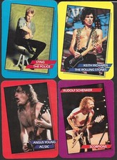 Vintage "Rock Stars Concert Cards" - 1985 AGI Inc. - Pick the cards you want