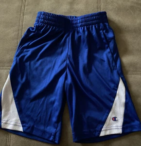 Champion boys basketball shorts blue/white mesh size 7/8 - Picture 1 of 6