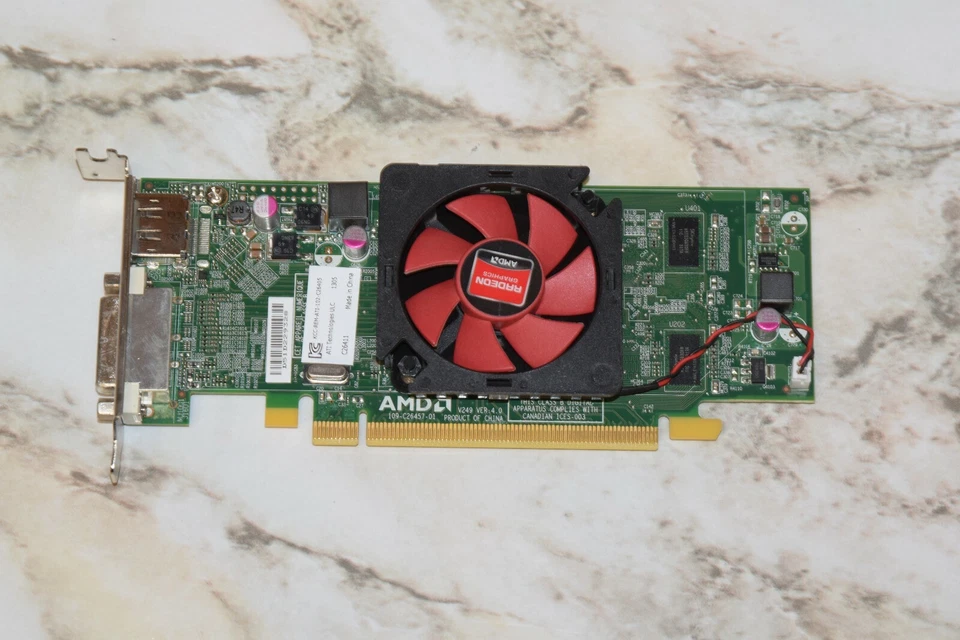 Dell AMD Radeon HD 7470 PCI Express x16 Low Profile Video Card 1GB GDDR3 WH7F - Image 1 of 1