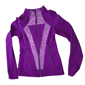 Lululemon IVIVVA Jacket, Full Zip.  Size Girl's Medium Pink Purple - Picture 1 of 12