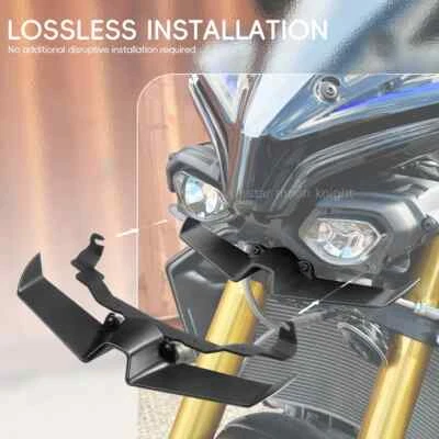 Matte Black Frontal Wing Spoiler Deflector For YAMAHA MT-10 MT10 2022- 2024 2023 - Image 1 of 4