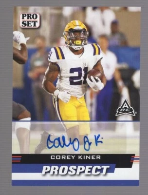 COREY KINER 2022 LEAF PRO SET PROSPECT RC AUTO **SAN FRANCISCO 49ERS** SSP - Image 1 of 2