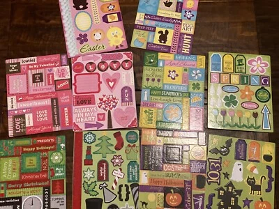 Chipboard Die Cuts Large Lot Of 10  12 X 9 Sheets Holidays Seasons Unpunched - Image 1 of 4