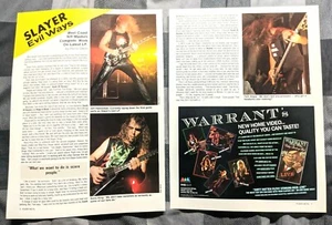 SLAYER / JEFF HANNEMAN / ARTÍCULO DE REVISTA DE 2 PÁGINAS DE 1980 / ENTREVISTA COMPLETA (2) - Imagen 1 de 1