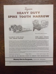 Original Ferguson "Heavy Duty Spike Tooth Graw" - Prospekt 1955 - Imagen 1 de 1