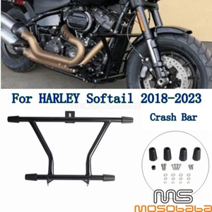 2 Step Highway Crash Bar For Harley Street Bob FXBB Softail 114 FXBBS FXFBS FXLR - Picture 1 of 9