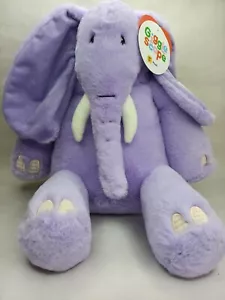 giggle scape Plush Purple Elephant 14" Plush NWT - Picture 1 of 7