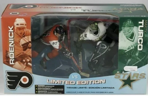 Jeremy Roenick Philadelphia Flyers Marty Turco Dallas Stars NHL McFarlane Figure Cover