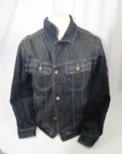 Vintage Authentic Lee Outerwear Dark Blue Denim Jean Jacket Levi Boy's XL 18/20 - Picture 1 of 8