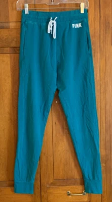 Women's PINK by Victoria's Secret Bluish Green Lounge Pants w/Pockets Tag Size S - Image 1 of 4