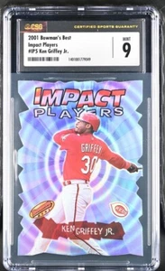 2001 Bowman's Best Impact Players #IP5 Ken Griffey Jr. CSG 9 Refractor Die Cut - Picture 1 of 2
