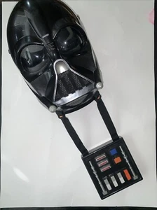 STAR WARS DARTH VADER HALLOWEEN PLASTIC HELMET MASK TALKING CONTROL PANEL 2004 - Picture 1 of 6