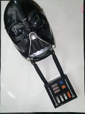 STAR WARS DARTH VADER HALLOWEEN PLASTIC HELMET MASK TALKING CONTROL PANEL 2004 - Image 1 of 4