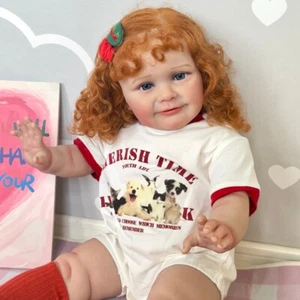 Bambola Reborn Baby 60 cm Zoe realistica morbida neonato corpo bambola fatta a mano regali - Foto 1 di 5