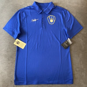 Nike Milwaukee Brewers Cooperstown Collection Polo Shirt MLB Baseball Various NW - Picture 1 of 8