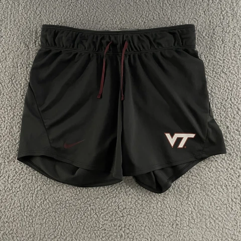 Virginia Tech Nike Mens Shorts Gray Size XS Hokies Dri Fit 100% Polyester Cover