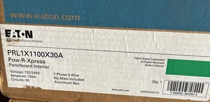 EATON PRL1X1100X30A PRL1X INTERIOR, 120/240 V, 100 A, 30 spaces NIB - Bild 1 von 4