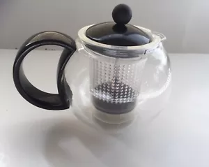 Bodum Glass Tea Pot infuser press black Lid Handle - Picture 1 of 5