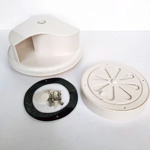 Van roof vent White for bus caravan plastic rotary roof ventilator wind-driven . - Picture 1 of 10