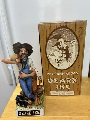 RARE McCormick Ozark Ike Corn Whiskey in Platte Valley Decanter 1986 w/box Empty - Image 1 of 4