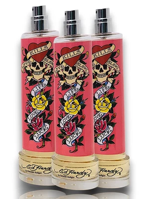 ED HARDY Love Kills Slowly de Christian Audigier Eau de Parfum 3,4 OZ Lote de 3 Foto 1 de 3