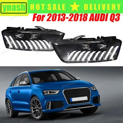 For 2013-2018 AUDI Q3 RS Style LED DRL Sequential Projector Headlights Assembly Foto 1 de 4
