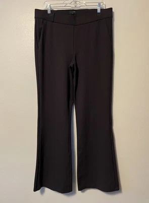 NYDJ Sculpt-Her Pull-On 喇叭裤 尺寸 L 灰色 棕色 办公室 职业生涯 — 第 1/4 张图片