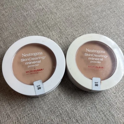 Neutrogena SkinClearing Mineral Powder Microclear Buff 30 Sealed READ - Image 1 of 2