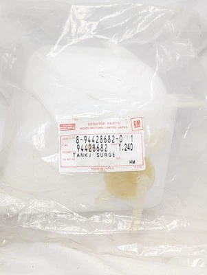Tanque de refrigerante Chevy Spectrum OEM NOS 94428682 sobretensión desbordamiento Isuzu Japón Foto 1 de 3