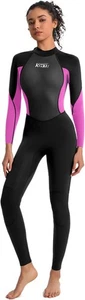 KMT Damen 3/2mm Full Wetsuit, Back-Zip CR Neopren Surfanzug - Bild 1 von 10