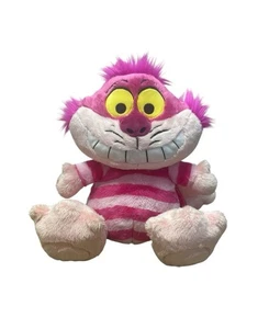 Disney Parks Cheshire Cat Plush Pink Striped Alice in Wonderland - Picture 1 of 4