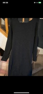 Superdry Womens long sleeve black Bodycon dress size Medium - Picture 1 of 2