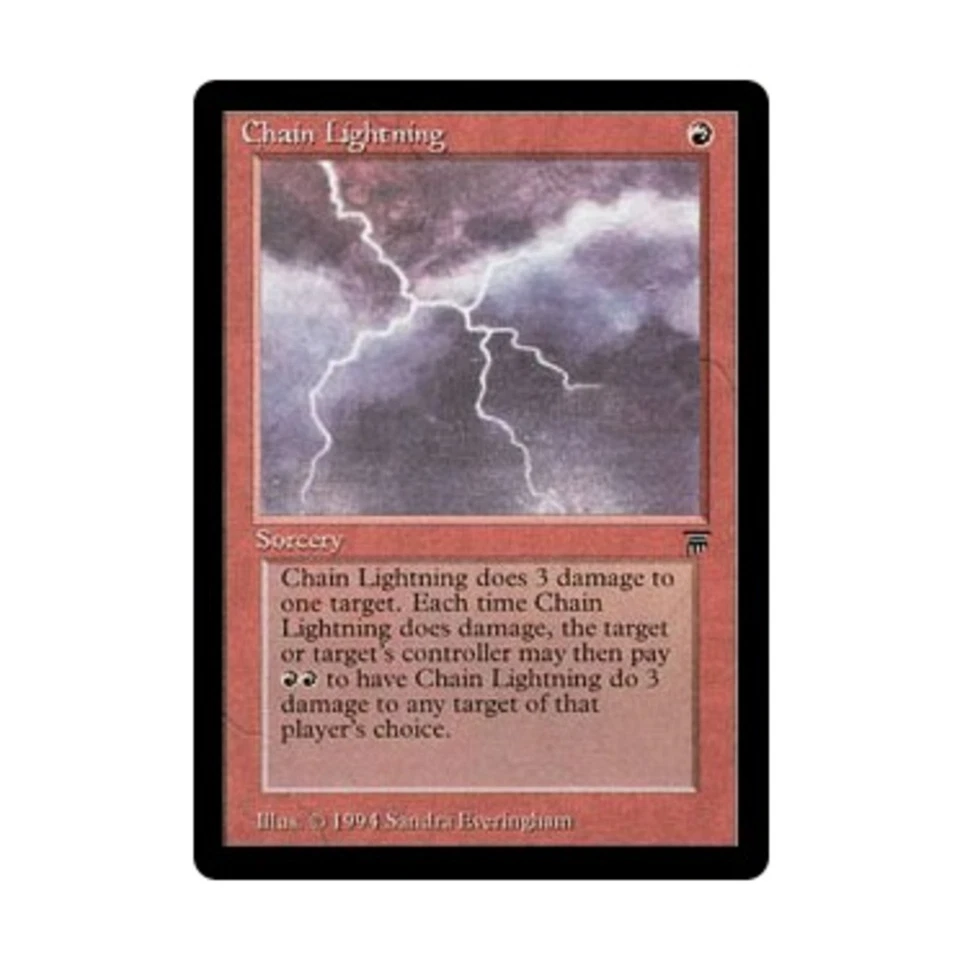 WOTC MtG Legends Chain Lightning (C) NM - Image 1 of 1