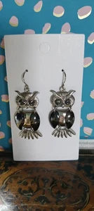 Owl Dangle Earrings Length 5 Cm - Picture 1 of 1