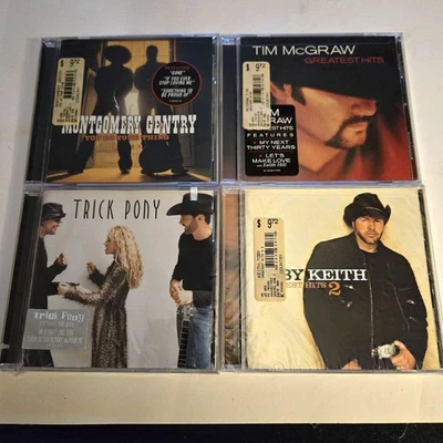 Лот из 4 кантри компакт-дисков M. Gentry, T. McGraw, T. Keith, и трюк пони запечатанный новый - Изображение 1 из 4
