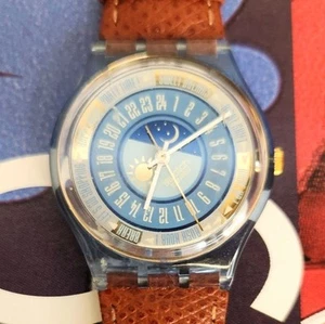 Reloj Swatch TONITE GN145 1994 Estándar Caballeros Movimiento 24 Horas Nuevo Antiguo Stock - Imagen 1 de 8