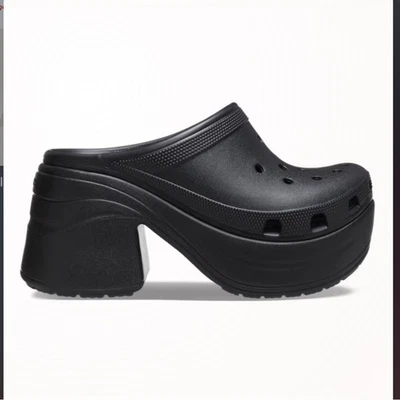 Crocs Black Siren Clogs Sz 13 NWT Unisex Slip On Lightweight Iconic Comfort - Image 1 of 4
